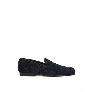Etro Blue Leather Slip-On Men's Loafers